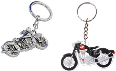 

Crazytowear Bullet Bike combo Key Chain(Silver)