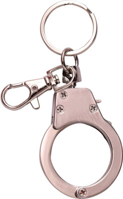

Crazytowear American Handcuff Locking Key Chain(Silver)