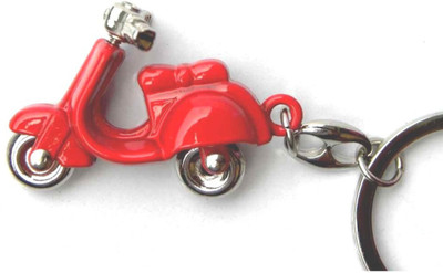 

Crazytowear Metalic Cute Scooter Key Chain(Black)