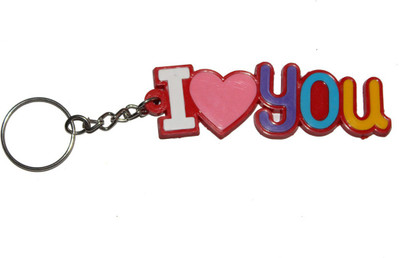

Crazytowear I love u text Key Chain(Multicolor)