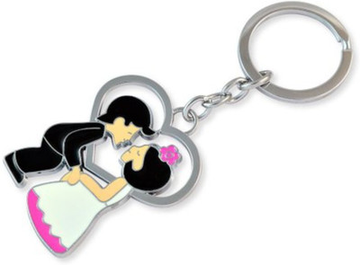 

Crazytowear Dancing Couple Key Chain(Silver)