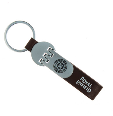 

Techpro Brown Leatherite Royal printed logo Key Chain(Multicolor)