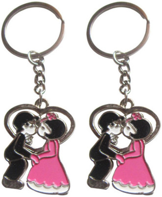 

Crazytowear Dancing Couple Key Chain(Silver)