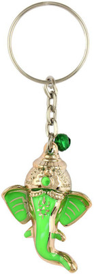

Crazytowear Head Ganesha Key Chain(Green)