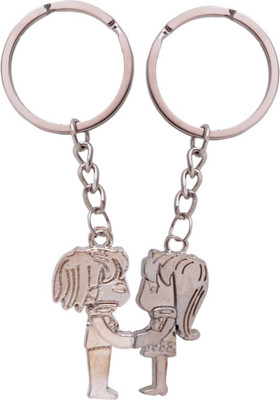 

Crazytowear Together Couple Key Chain(Silver)
