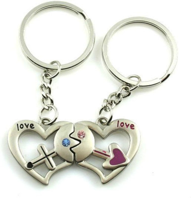 

Crazytowear Love Connection Key Chain(Silver)