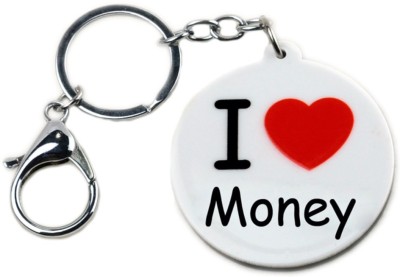 

Crazytowear Money Lover Locking Key Chain(White)