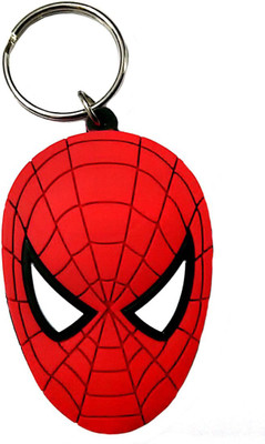 

Crazytowear Red Angry Face Key Chain(Black)
