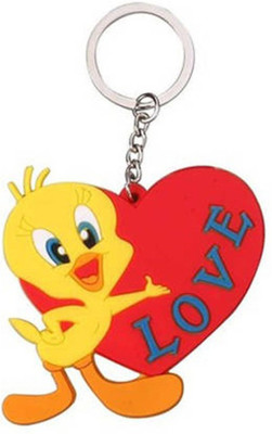 

Crazytowear Love Heart Tweety sweety Key Chain(Multicolor)