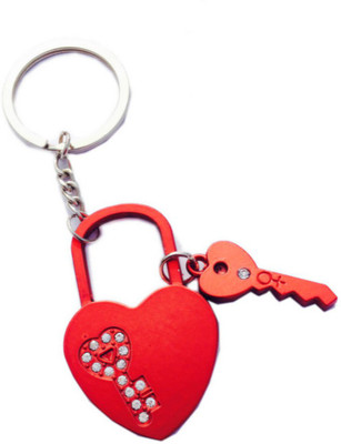 

Crazytowear Blood Lock up Key Chain(Silver)