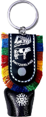 

Crazytowear Dilwale Dulhania Le jayenge Siwtzerland Ring Bell Key Chain(Brown)