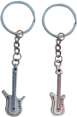 

Crazytowear Love Guitar Key Chain(Silver)