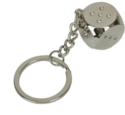 

Crazytowear Dice Key Chain(Silver)