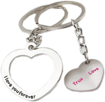 

Crazytowear forever Couple Key Chain(Silver)