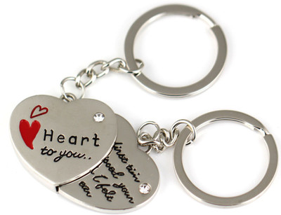 

Crazytowear Heart is listing Couple Key Chain(Silver)