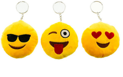 

Crazytowear Smiley emoji face Key Chain(Multicolor)
