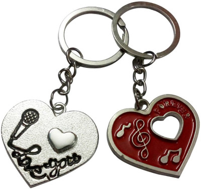 

Crazytowear Forever Hearts Key Chain(Silver)