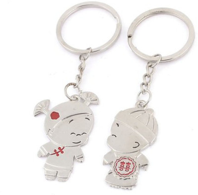

Crazytowear Romantic Couple Key Chain(Silver)