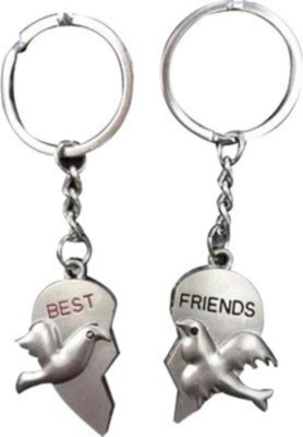 

Crazytowear Friendship Gift Key Chain(Silver)