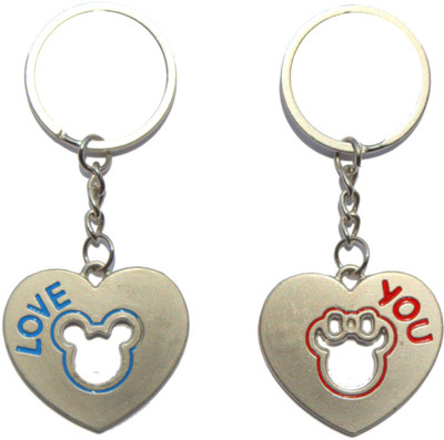 

Crazytowear Valentine special Key Chain(Silver)