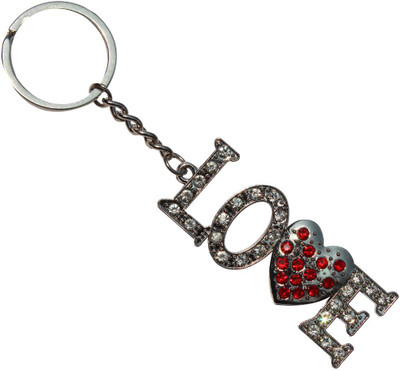 

Crazytowear Love You Heart Couple Key Chain(Multicolor)