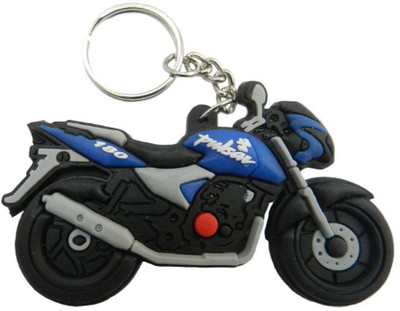 

Crazytowear Pulsar 180 Rubber Bike Key Chain(Multicolor)
