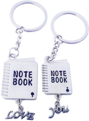 

Crazytowear Cute Love Notebook Couple Key Chain(Multicolor)