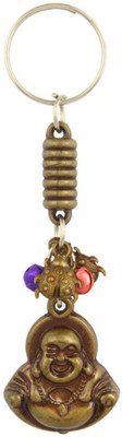 

Crazytowear Laughing Budha Key Chain(Brown)