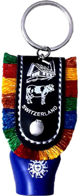 

Crazytowear Dilwale Dulhania Le jayenge Siwtzerland Ring Bell Key Chain(Blue)