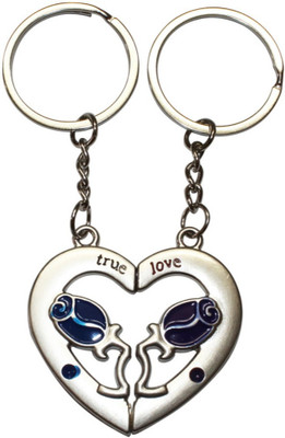 

Crazytowear Valentine Heart Key Chain(Silver)