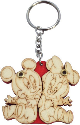 

Crazytowear Heart Photoframe Naughty couple Key Chain(Multicolor)