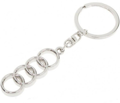 

Crazytowear Audi Logo metalic Key Chain(Silver)