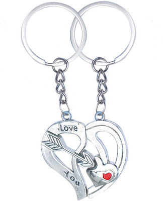 

Crazytowear Love You arrow Key Chain(Silver)