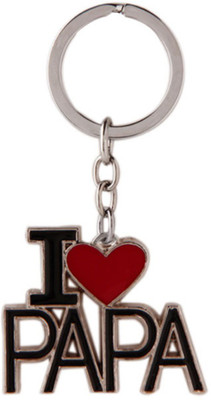 

Crazytowear I Love Papa Key Chain(Silver)