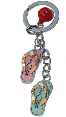 

Crazytowear Bling Slipper Key Chain(Beige)