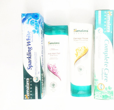 

Himalaya complete care paste, anti hair fall shampoo, conditioner, sparkling white paste(Set of)