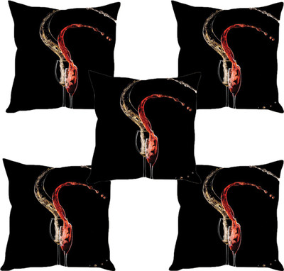 

Sleep Nature's Abstract Cushions Cover(Pack of 5, 30.63 cm*30.63 cm, Multicolor)
