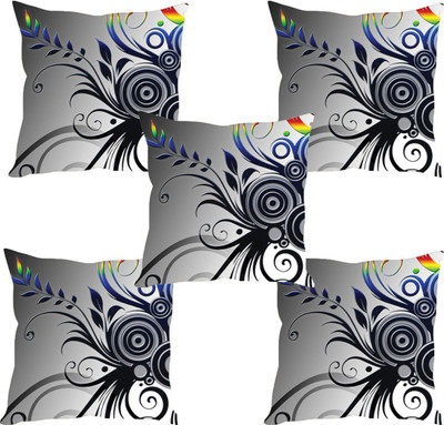 

Sleep Nature's Abstract Cushions Cover(Pack of 5, 30.63 cm*30.63 cm, Multicolor)