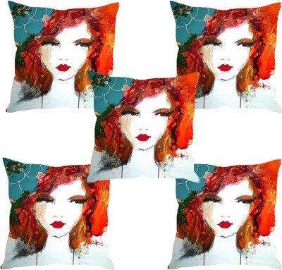 

Sleep Nature's Abstract Cushions Cover(Pack of 5, 40.63 cm*40.63 cm, Multicolor)