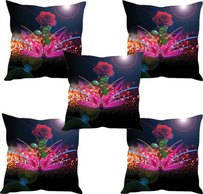 

Sleep Nature's Abstract Cushions Cover(Pack of 5, 30.63 cm*30.63 cm, Multicolor)