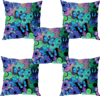 

Sleep Nature's Abstract Cushions Cover(Pack of 5, 40.63 cm*40.63 cm, Multicolor)