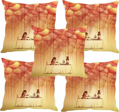 

Sleep Nature's Printed Cushions Cover(Pack of 5, 40.63 cm*40.63 cm, Multicolor)