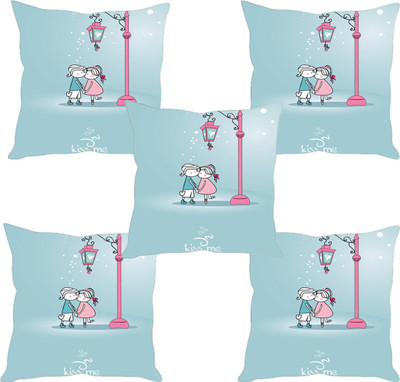 

Sleep Nature's Abstract Cushions Cover(Pack of 5, 30.63 cm*30.63 cm, Multicolor)
