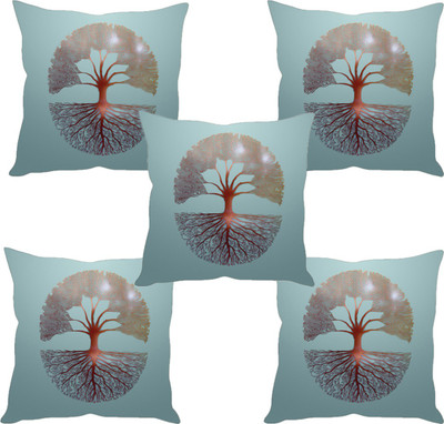 

Sleep Nature's Abstract Cushions Cover(Pack of 5, 30.63 cm*30.63 cm, Multicolor)