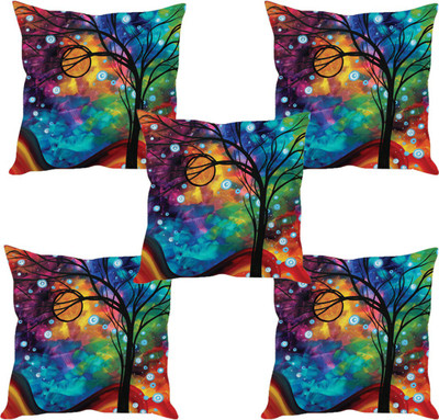 

Sleep Nature's Abstract Cushions Cover(Pack of 5, 40.63 cm*40.63 cm, Multicolor)