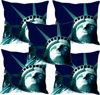 

Sleep Nature's Printed Cushions Cover(Pack of 5, 30.63 cm*30.63 cm, Multicolor)