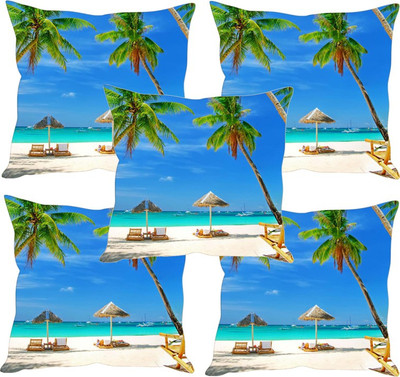 

Sleep Nature's Printed Cushions Cover(Pack of 5, 30.63 cm*30.63 cm, Multicolor)