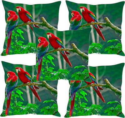 

Sleep Nature's Printed Cushions Cover(Pack of 5, 30.63 cm*30.63 cm, Multicolor)