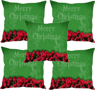 

Sleep Nature's Printed Cushions Cover(Pack of 5, 30.63 cm*30.63 cm, Multicolor)