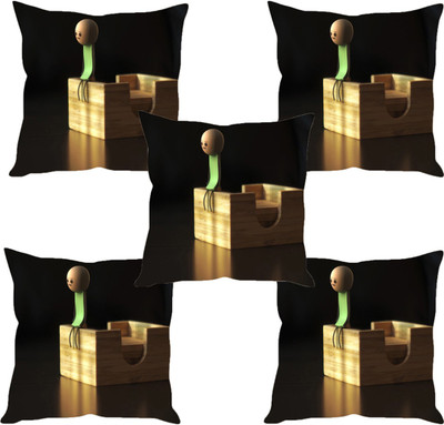 

Sleep Nature's Abstract Cushions Cover(Pack of 5, 40.63 cm*40.63 cm, Multicolor)